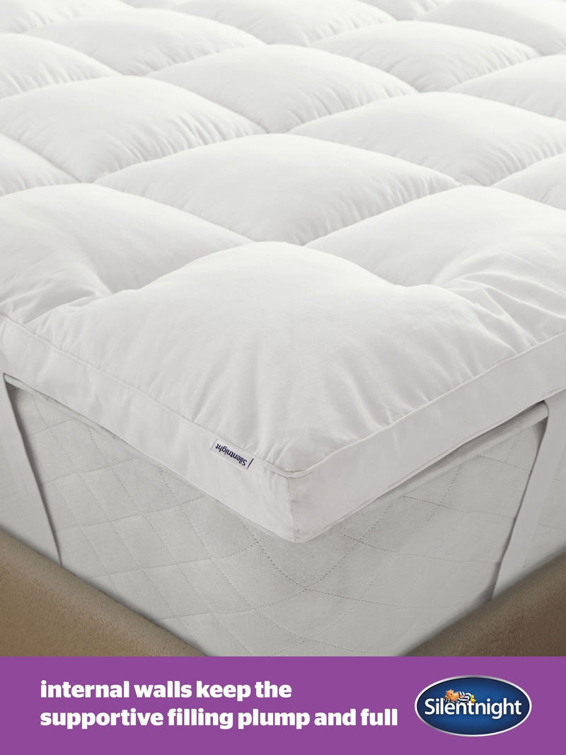 Silentnight White Deep Sleep Ultimate 1000 Extra Deep Mattress Topper