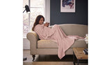 Silentnight Snugsie Wearable Blanket with Sleeves Blush Pink L Blanket
