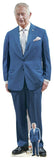 Star Cutouts King Charles blue suit life-size cardboard cutout (British brand)