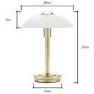 BHS Aria Gold Table Lamp - British product