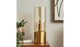 BHS Tyrrel Cylinderical Touch Table Lamp - Brass