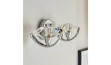 BHS Scorpio Silver glass wall light 36cm diameter - British product