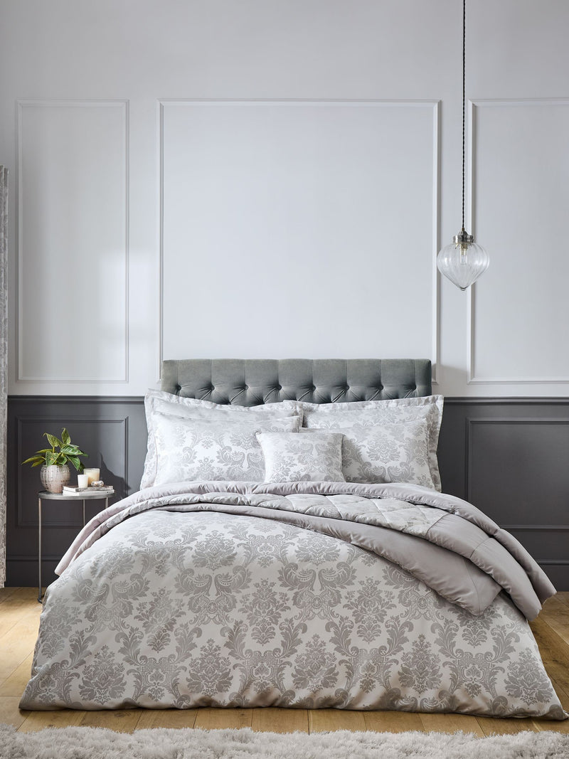 Catherine Lansfield damask jacquard duvet set - British product
