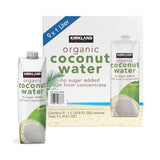 Kirkland Signature Organic Coconut Water No Added Sugar 9 x 1L Bottles