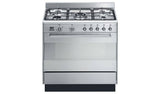 Smeg dual fuel range cooker stainless steel 90cm (British brand)