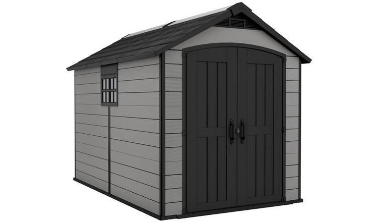 Keter Premier Apex outdoor garden storage shed 7.5 x 11.5ft, UK version