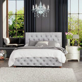 LLB Ottoman Bed Frame in Silver for Double Bed, UK version