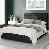 Aspire Kelly Ottoman Bedframe in Charcoal Superking - British product