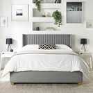 CL Soho grey Superking ottoman bedframe - British product
