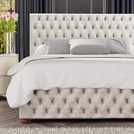 LLB Double Ottoman Bedframe in Pearl, UK version
