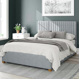 Aspire Superking Ottoman Bedframe in Sky Blue - British product