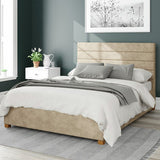 Aspire Double Ottoman Bedframe in Beige - British product