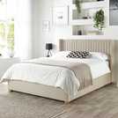 CL Soho Twill Superking Ottoman Bedframe in Natural - British product