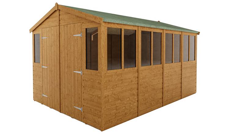 Rowlinson Shiplap Workshop Shed 9x12ft, imported from the UK