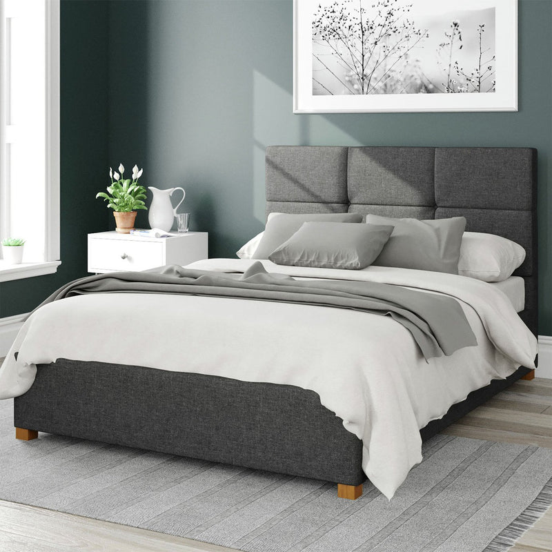 Aspire ottoman bedframe in charcoal superking - British product