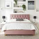 CL Boutique Double Ottoman Bedframe in Blush - British product