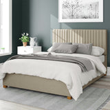 Aspire ottoman bedframe in Natural kingsize - British product