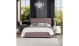 LLB Seren Velvet Superking Ottoman Storage Bedframe in Blush