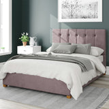 Aspire Hepburn Velvet Kingsize Ottoman Bedframe Blush - British product