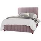 LLB Estella velvet superking ottoman bedframe in blush, UK version
