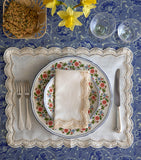 Cabana Magazine Linen Embroidered Emilia Placemat 50cm x 40cm - British product