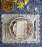 Cabana Magazine Linen Embroidered Emilia Placemat 50cm x 40cm - British product