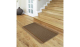 Kilkis Textured Brown Cut Pile Rug 67x100cm