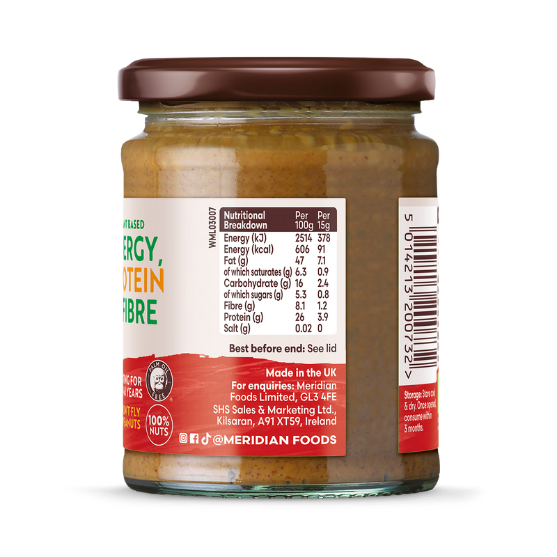 Meridian Organic Crunchy Peanut Butter 280g