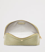 Classic Croc-Embossed Leather Wash Bag 15x25x9cm