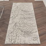Nourison Rustic Textures Ivory & Grey Runner Rug 66 x 236 cm