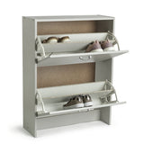 Argos Home grey shoe storage cabinet for 10 pairs - British product