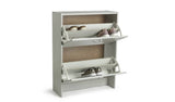 Argos Home Maine Grey Shoe Storage Cabinet Wall-Mounted for 10 Pairs