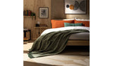 Habitat Woven Throw Green 125x150cm