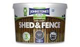 Johnstone's Shed & Fence Paint Shaded Grey Wood Paint 9L