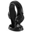 STEALTH black gaming headset stand with base, 24cm deep (British brand)