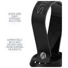 STEALTH black gaming headset stand with base, 24cm deep (British brand)