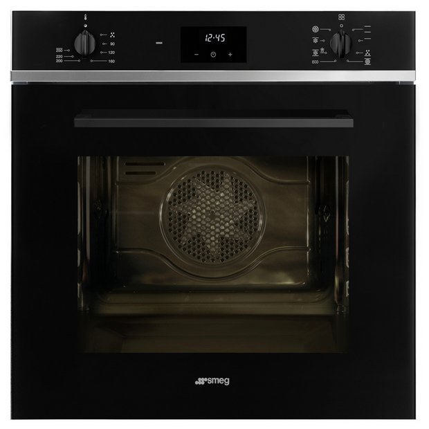 Smeg black built-in single electric oven 60cm (British brand)