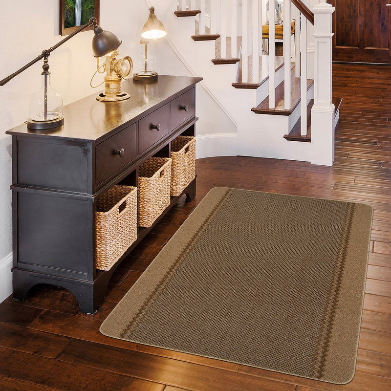 Kilkis beige cut pile rug 67x100cm, UK version