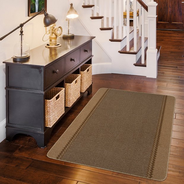 Kilkis beige cut pile rug 67x100cm, UK version
