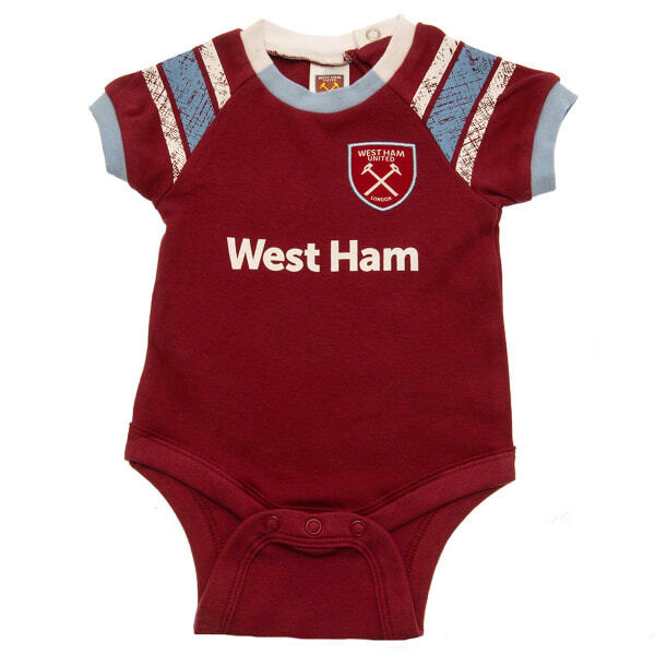 West Ham United FC Baby Sleepsuit (Pack of 2) (9-12 Months) GOODS Superdrug