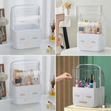 Livingandhome desktop cosmetics storage organiser white UK version