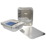 Jena Large Foil Trays with Lids 12 Pack Disposable Cooking Trays
