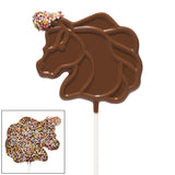 Cocoba Belgian Milk Chocolate Unicorn Lollipops 15 x 35g