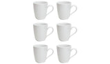 Argos Essentials White Porcelain Mugs Set of 6