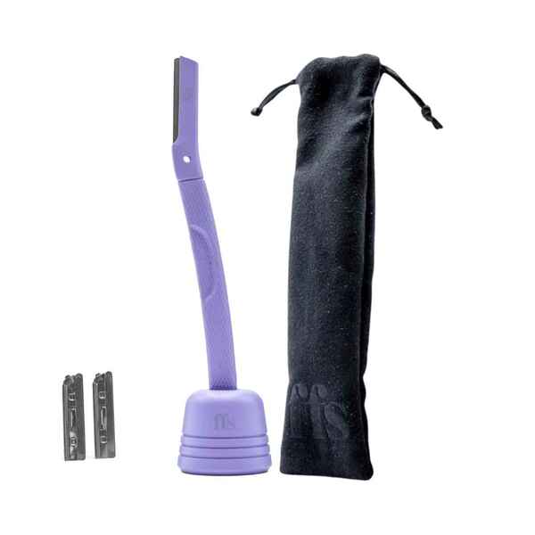 FFS Beauty Dermaplaning Facial Kit + Stand (Coral Purple)