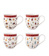 Villeroy & Boch Toy's Delight Anniversary Porcelain Mugs Set of 4