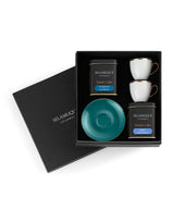 Selamlique Turkish Coffee and Cup Set with Traditional and Mastic Blends