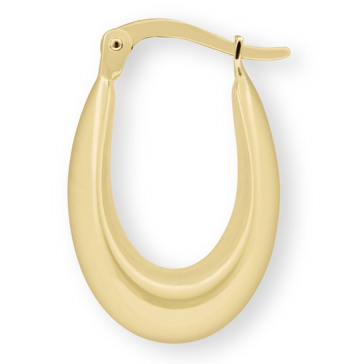 14ct Yellow Gold Teardrop Hoop Earrings - McGrocer