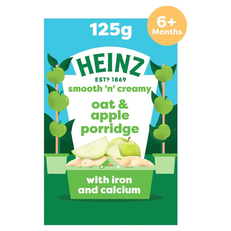 Heinz baby oat apple porridge 125g, UK version