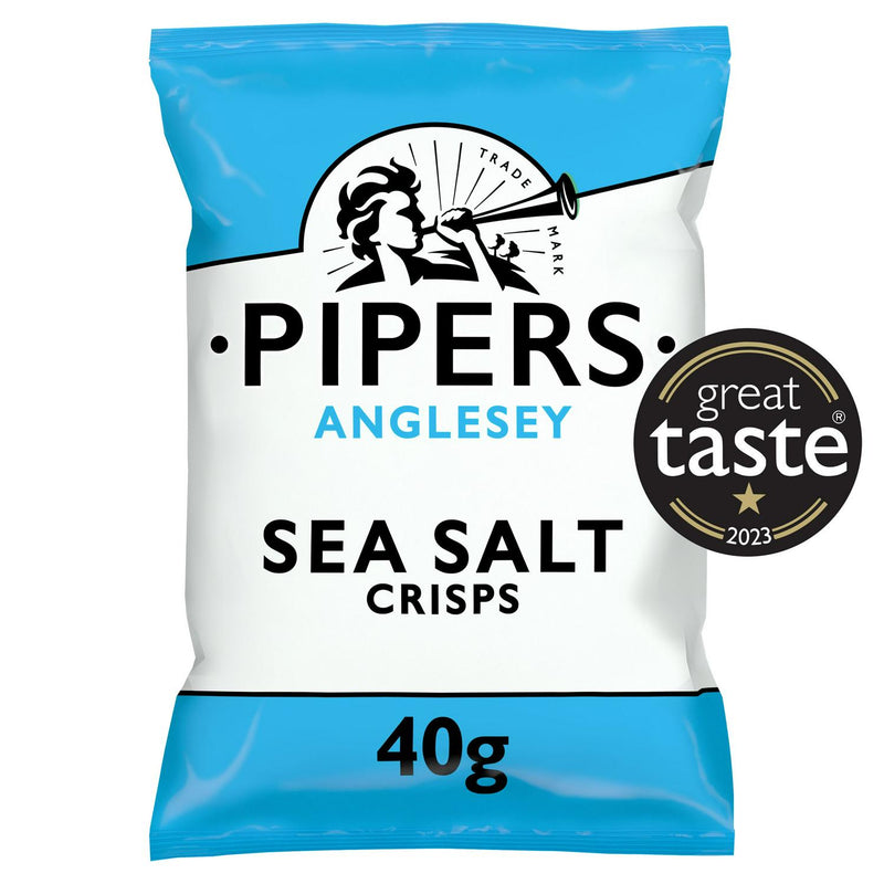 Pipers crisps Anglesey Sea Salt 40g, imported from the UK